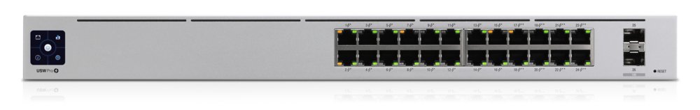 Ubiquiti Networks UniFi Pro | Managed L2/L3 Switch | 24 Poorten | Gigabit Ethernet (10/100/1000 Mbps) | PoE | 1U Rackmount | Zilver - Matmuis